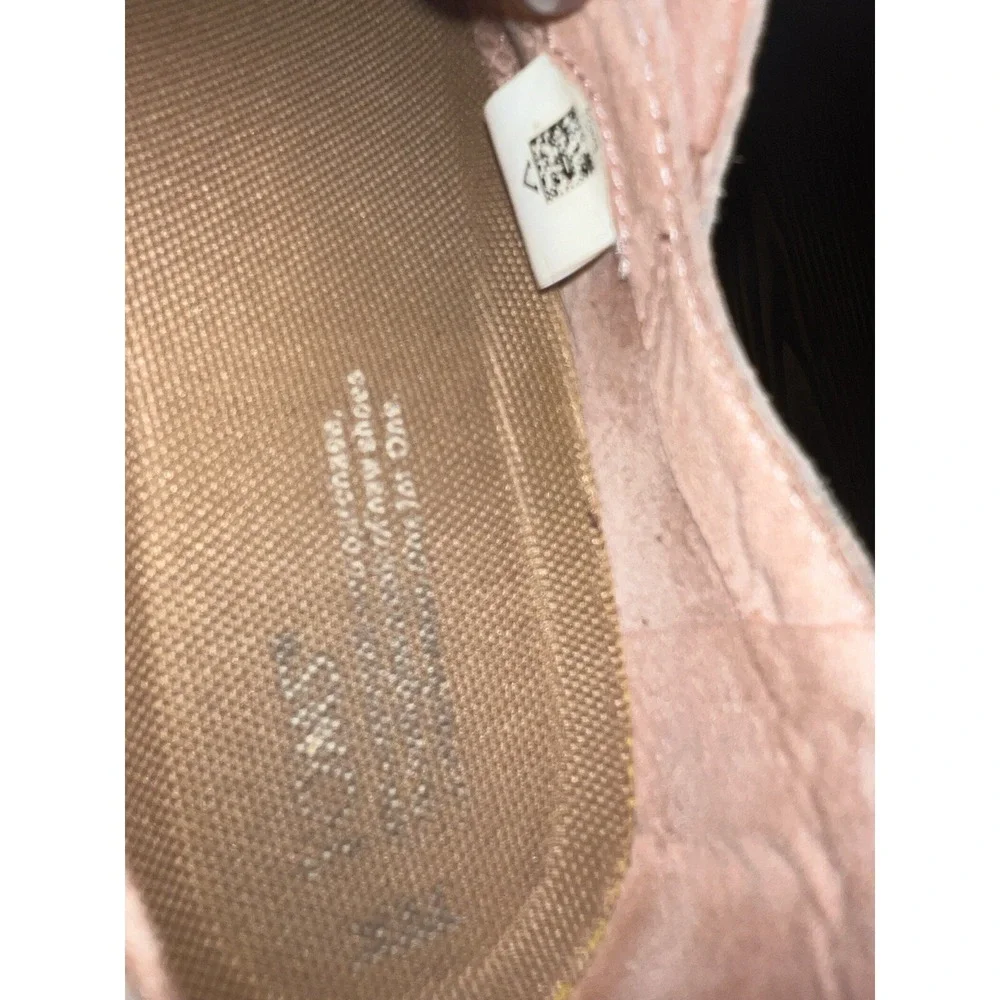 Toms Womens Del Ray Size 9.5 Casual Suede Tennis Shoes Light Pink